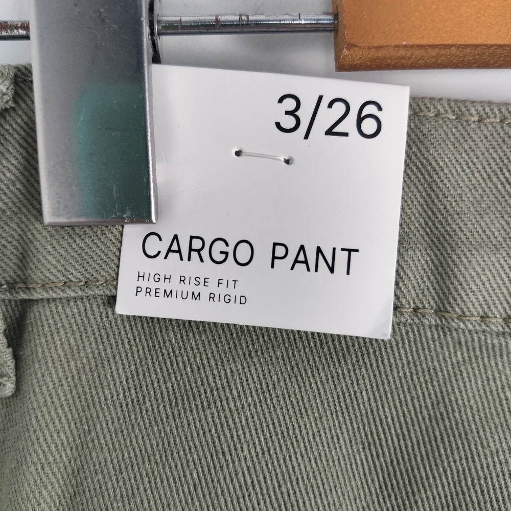 Flying Angel Women's Cargo Pants Olive Size 3/26 - Picture 3 of 10
